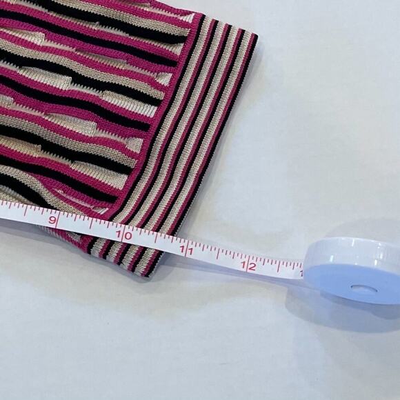 Sigrid Olsen Silk Blend 3/4 Sleeve Textured Gold Button Cardigan Pink Neutral XS - Picture 12 of 12